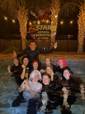 Bachelorette party hibachi experience